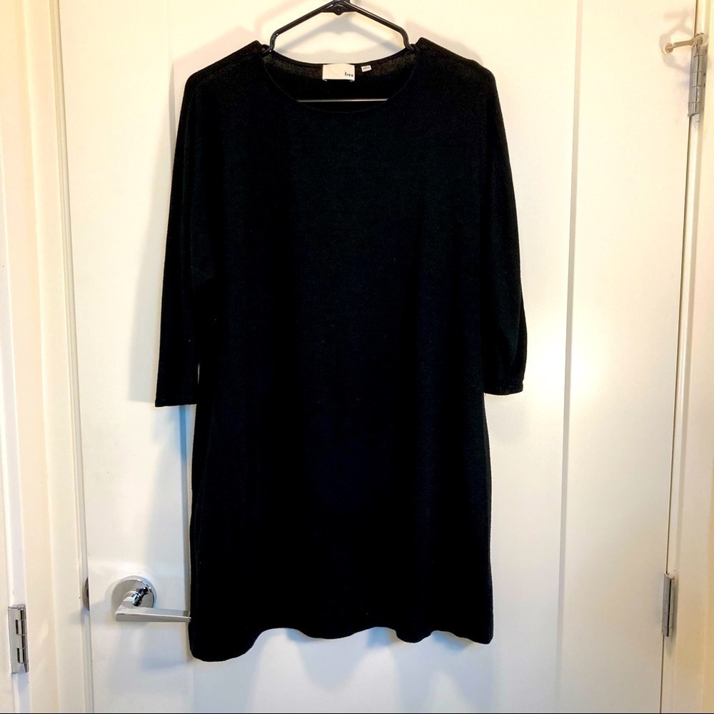 WILFRED FREE Sz XS Aritzia A-line 3/4 Sleeves Oversized Tunic
